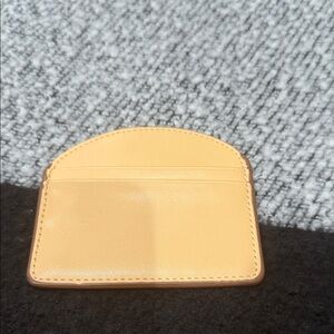 Simple Leather Card Holder in Light Tan